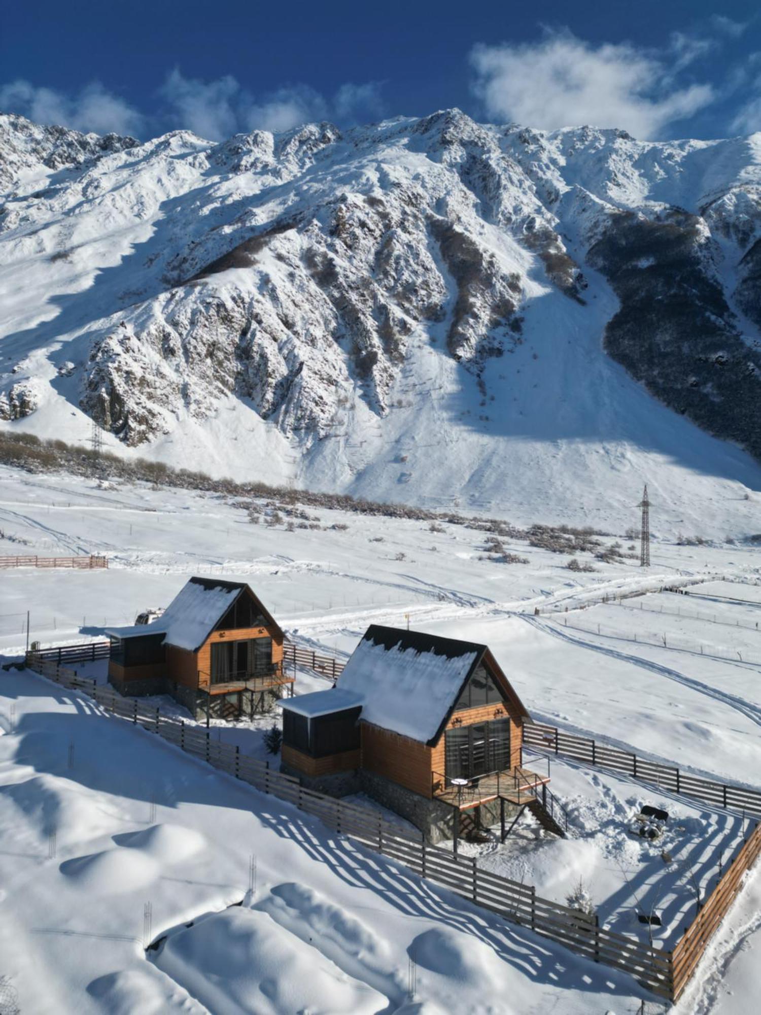 Traveler'S Cottages In Kazbegi Kültér fotó